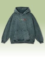 Bluza oversize z kapturem Serca w kolorach Włoch